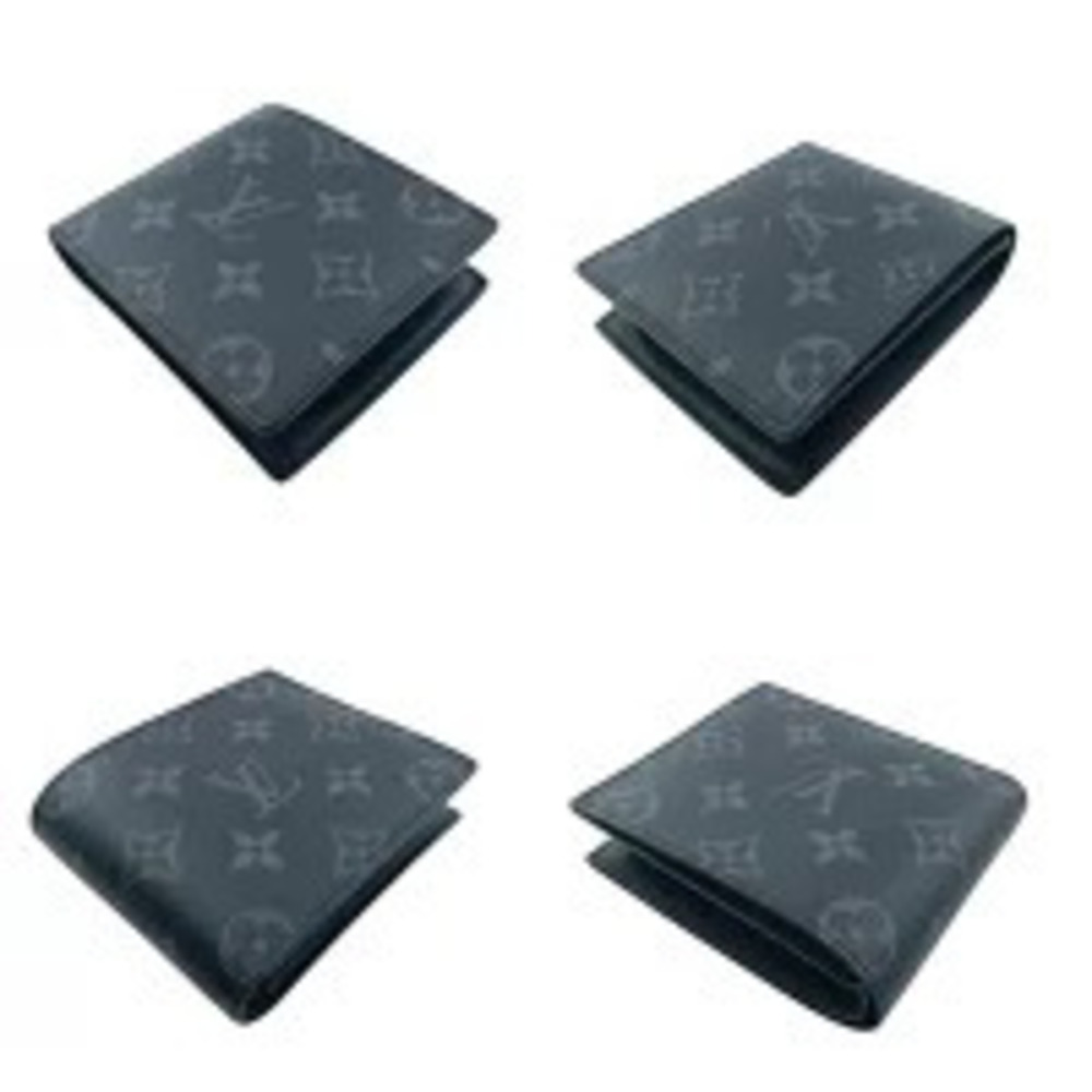 LOUIS VUITTON Portefeuille Marco NM Monogram Eclipse Black Canvas Black Wallet - Picture 7 of 7